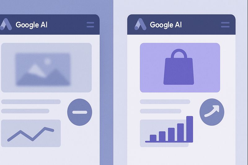 Low quality creative assets causing poor results in Google Ads AI campaigns