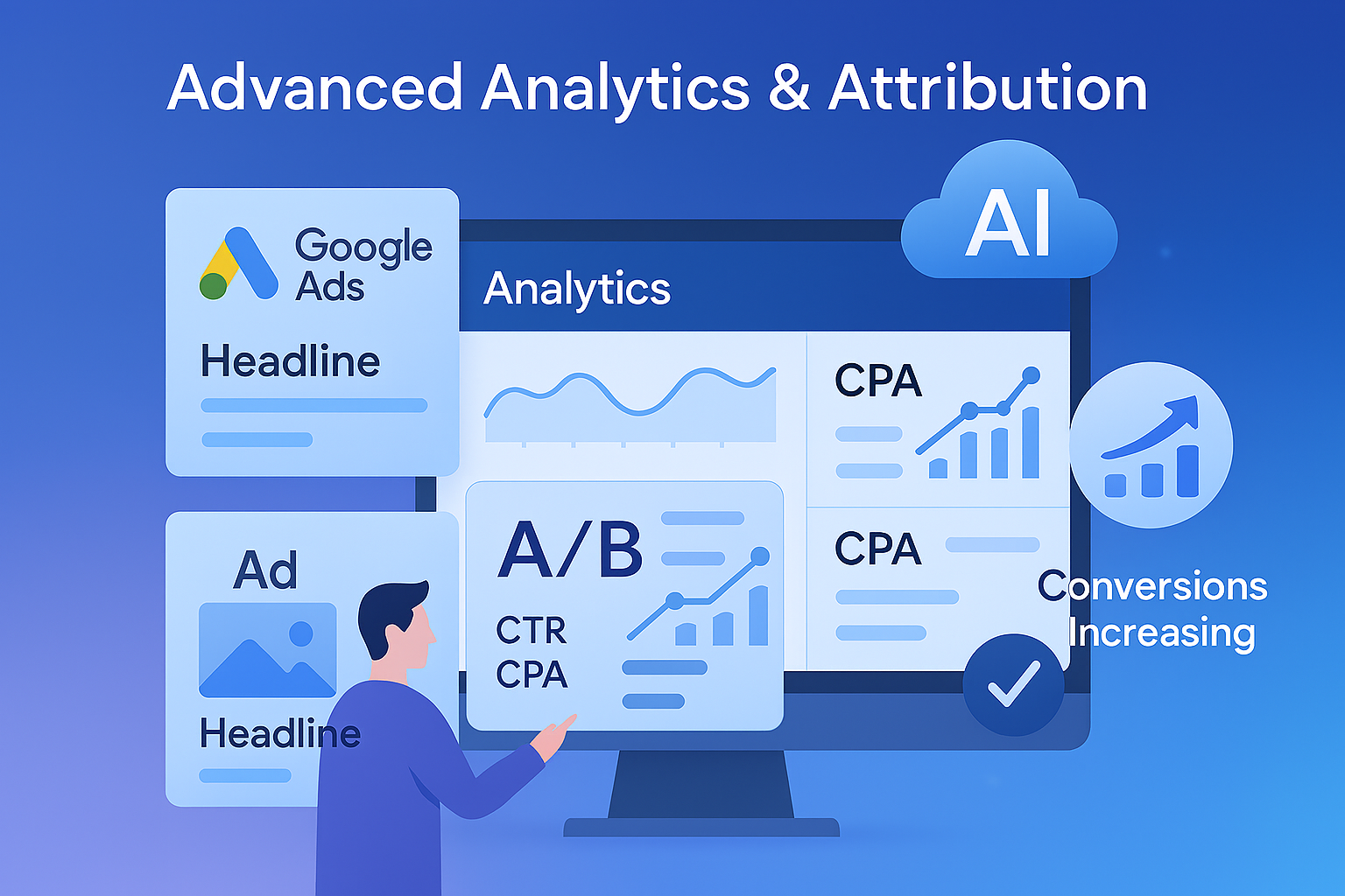 AI analytics and attribution dashboard for performance marketing campaigns