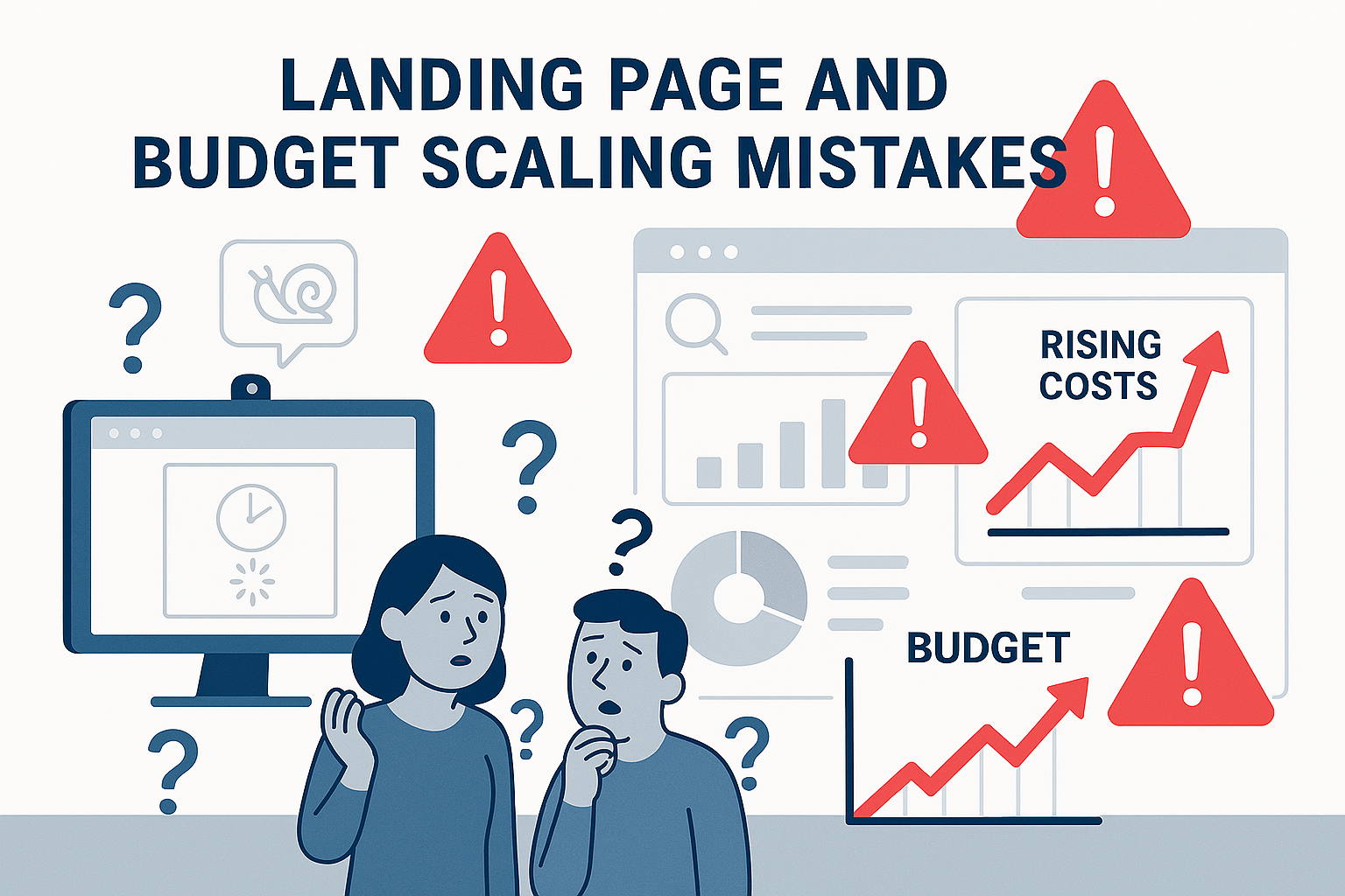 Scaling ad budgets too fast causing performance marketing issues